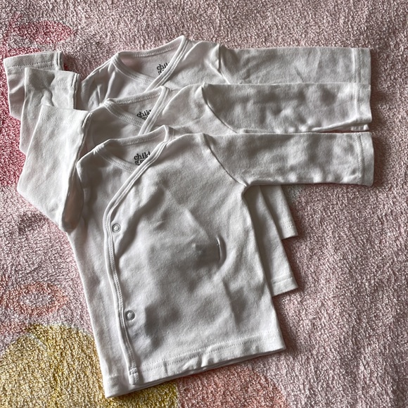 Essential newborn kimono-style shirts - Picture 2 of 8